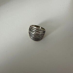 Sterling Silver Stack Ring - Size 8